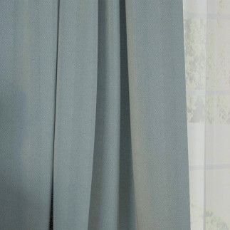 Noble tkanina dekoracyjna typu blackout, wysokość 280cm, kolor 688 szaroniebieski