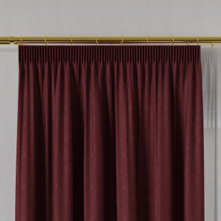 Sybilla tkanina dekoracyjna, wysokość 320cm, kolor 135 bordowy
