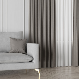 Sybilla tkanina dekoracyjna szara 320cm EAN: 5907693263567