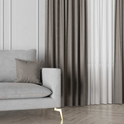 Sybilla tkanina dekoracyjna szara 320cm EAN: 5907693263567