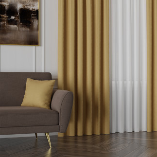 Sybilla Tkanina Dekoracyjna 320cm Żółty Złoty EAN: 5907693263574