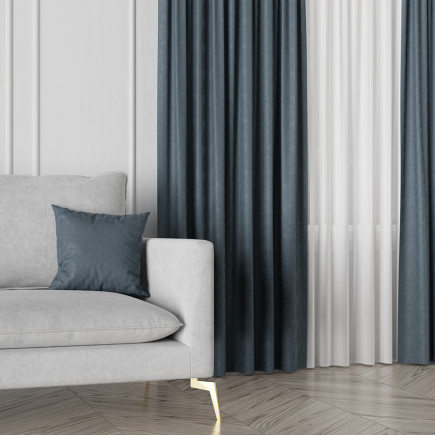 Sybilla Tkanina Dekoracyjna 320cm Petrol Ciemny Turkusowy EAN: 5907693263659