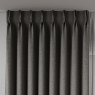 Rufus tkanina dekoracyjna dwustronna, wysokość 320cm, kolor 717 ciepły ciemny szary