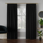Zasłona Milas 140x250cm na taśmie, kolor czarny 039, EAN: 5907693235496