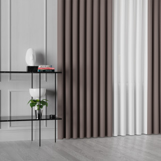 Lima tkanina dekoracyjna, wysokość 300cm, kolor 017 brązowy