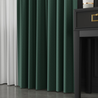 Lima tkanina dekoracyjna, wysokość 300cm, kolor 023 ciemny zielony  butelkowy