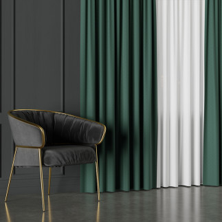 Lima tkanina dekoracyjna, wysokość 300cm, kolor 023 ciemny zielony  butelkowy