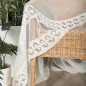 Firanka Haftowana na Greckim Tiulu Wzór Pasowy Kremowa 310cm EAN: 5907693271500