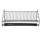 Suszarka do naczyń 1-poziomowa 60 cm czarna z tacką, EAN: 5906551042269