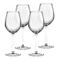 Kieliszki do wina czerwonego Plisse 500 ml, 4 szt.