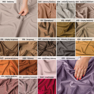 Velvet tkanina dekoracyjna, wysokość 300cm, kolor 006 ciemny beżowy
