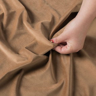 Velvet tkanina dekoracyjna, wysokość 300cm, kolor 011 camelowy