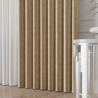 Velvet tkanina dekoracyjna, wysokość 300cm, kolor 013 ciepły beżowy