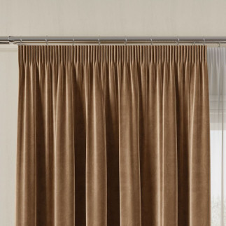 Velvet tkanina dekoracyjna, wysokość 300cm, kolor 016 brązowy