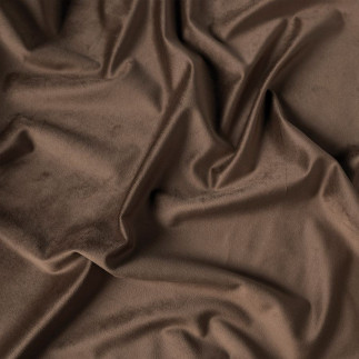 Velvet tkanina dekoracyjna, wysokość 300cm, kolor 017 ciemny brązowy