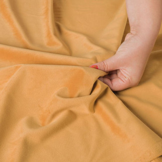 Velvet tkanina dekoracyjna, wysokość 300cm, kolor 026 szafranowy
