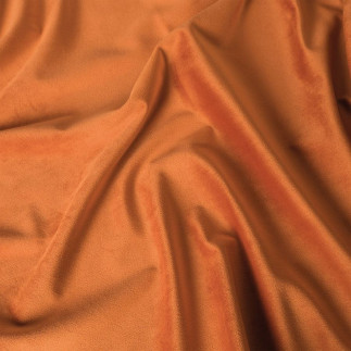 Velvet tkanina dekoracyjna, wysokość 300cm, kolor 027 pomarańczowy