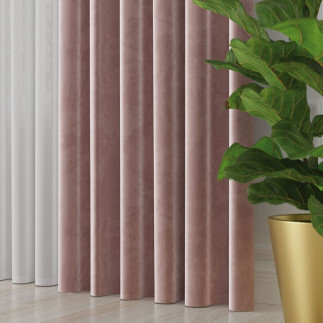 Velvet tkanina dekoracyjna, wysokość 300cm, kolor 035 pastelowy fioletowy