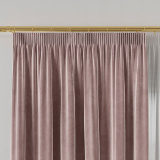 Velvet tkanina dekoracyjna, wysokość 300cm, kolor 035 pastelowy fioletowy
