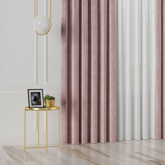 Velvet tkanina dekoracyjna, wysokość 300cm, kolor 035 pastelowy fioletowy