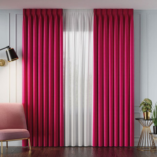 Velvet tkanina dekoracyjna, wysokość 300cm, kolor 040 malinowy