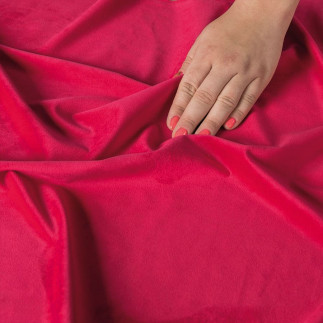 Velvet tkanina dekoracyjna, wysokość 300cm, kolor 040 malinowy