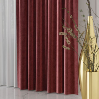 Velvet tkanina dekoracyjna, wysokość 300cm, kolor 046 winny