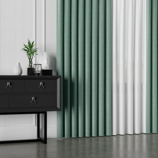 Velvet tkanina dekoracyjna, wysokość 300cm, kolor 064 szałwiowy