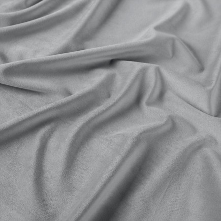 Velvet tkanina dekoracyjna, wysokość 300cm, kolor 067 jasny szary