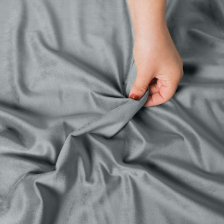 Velvet tkanina dekoracyjna, wysokość 300cm, kolor 072 pastelowy szary