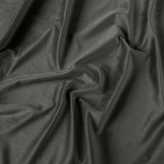 Velvet tkanina dekoracyjna, wysokość 300cm, kolor 079 ciepły ciemny szary