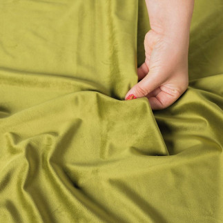 Velvet tkanina dekoracyjna, wysokość 300cm, kolor 090 oliwkowy
