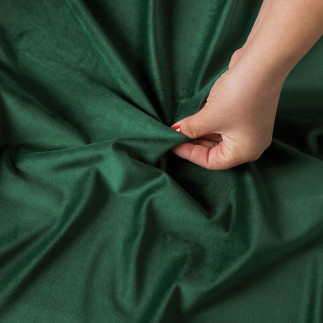 Velvet tkanina dekoracyjna, wysokość 300cm, kolor 094 butelkowy zielony