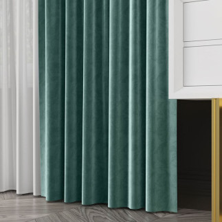 Velvet tkanina dekoracyjna, wysokość 300cm, kolor 102 morski