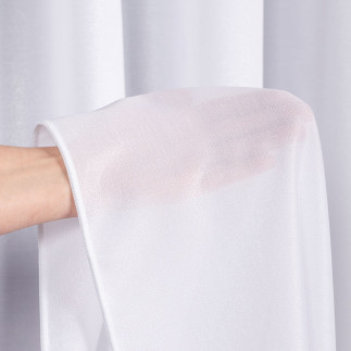 Demi firanka z ołowianką, wysokość 300cm, kolor 001 biały z błyskiem