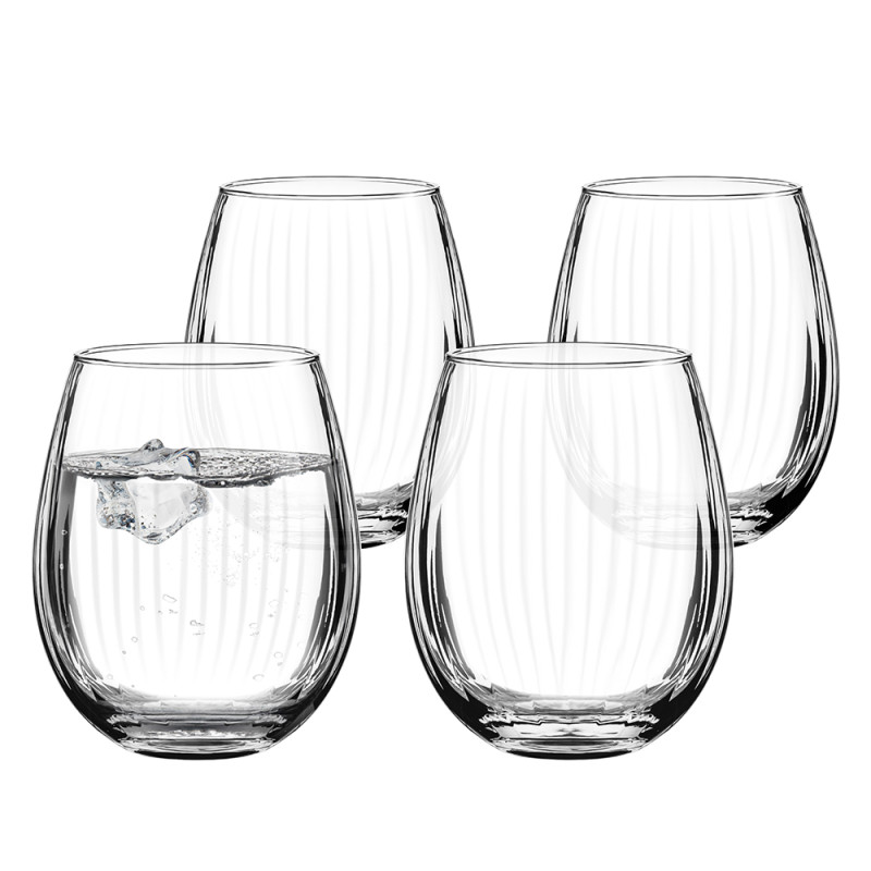 Plisse Kpl. 4 szklanek 440ml EAN: 5904252378731 Plisse Kpl. 4 szklanek 440ml EAN: 5904252378731
