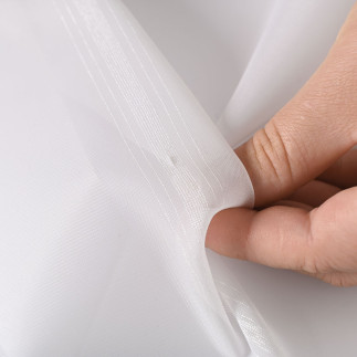 Eligia firanka trudnopalna z ołowianką, wysokość 300cm, kolor 001 biały