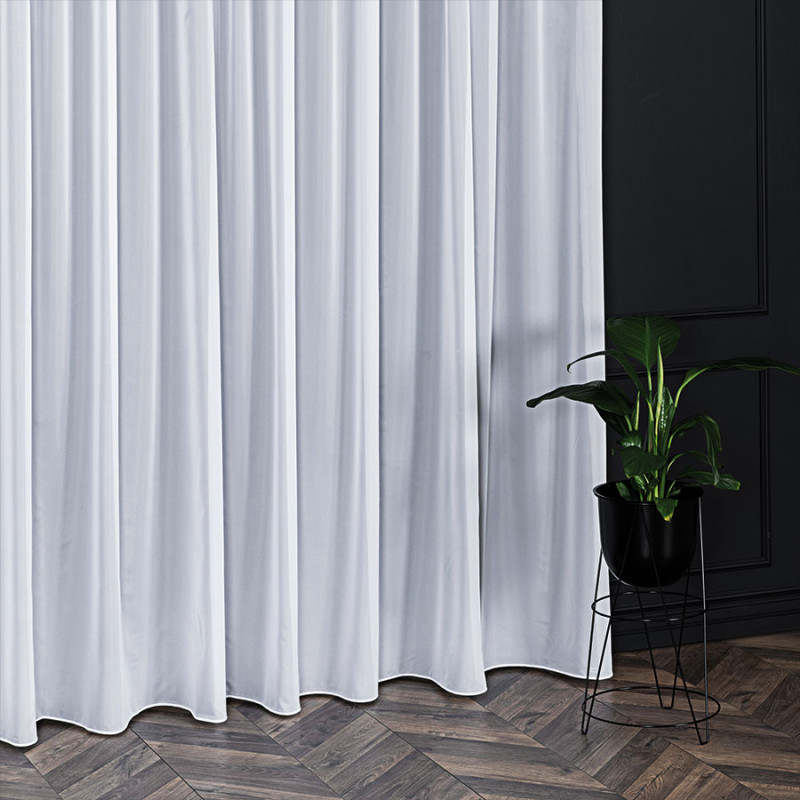 Voile Woal Soft Touch 300cm z Ołowianką, kolor 001 Śnieżnobiały, EAN: 2010000406120