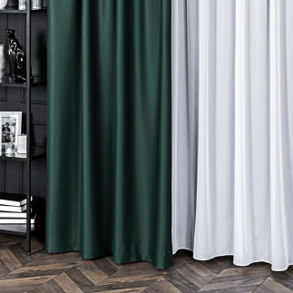 Voile woal soft touch z ołowianką, wysokość 300cm, kolor 001 śnieżnobiały