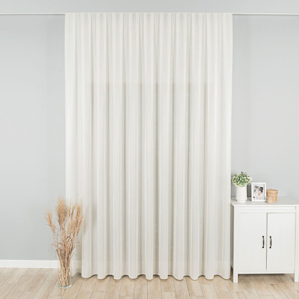 Firanka z ołowianką 320cm kremowa 004 EAN: 5907693268647