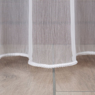 Firanka fantazyjna z ołowianką, wysokość 300cm, kolor 001 biały - podkład 464