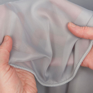 Voile woal soft touch z ołowianką, wysokość 300cm, kolor 004 szary