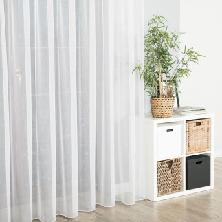 Lupus firanka z ołowianką, wysokość 320cm, kolor 001 biały