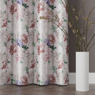 Peoni tkanina dekoracyjna velvet, wysokość 295cm, kolor 001 różowy