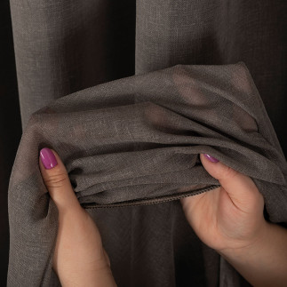 Firanka Petra z ołowianką 320 cm brązowa 007 EAN: 5907693254305