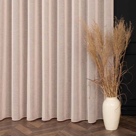 Petra firanka z ołowianką, wysokość 320cm, kolor 011 pastelowy różowy
