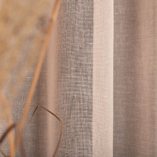 Petra firanka z ołowianką, wysokość 320cm, kolor 011 pastelowy różowy