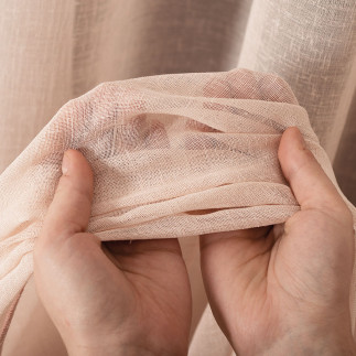 Petra firanka z ołowianką, wysokość 320cm, kolor 011 pastelowy różowy