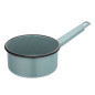Rondel emaliowany 1,0l z trzonkiem śr.14cm wys.7cm szałwiowy nakrapiany EAN: 5906948733244