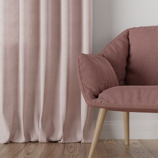 Milas tkanina dekoracyjna, wysokość 290cm, kolor 444 pastelowy różowy